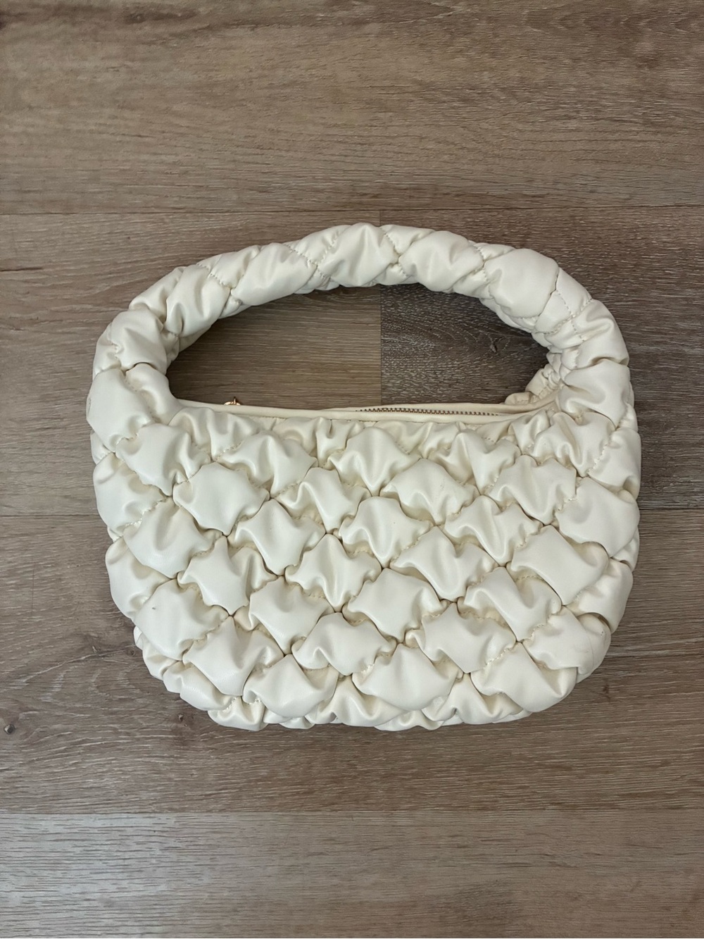 A new day Cream Quilted Bag